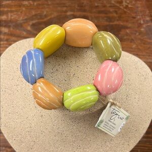 Tagua Multicolored Beaded Marbella Bracelet